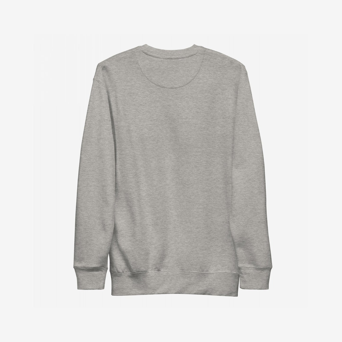 California Gadsden Flag Hoodie & Sweatshirt, showcasing a minimalistic light-grey design with a simple crewneck and ribbed cuffs, emblematic of resistance and anti-authoritarian themes.