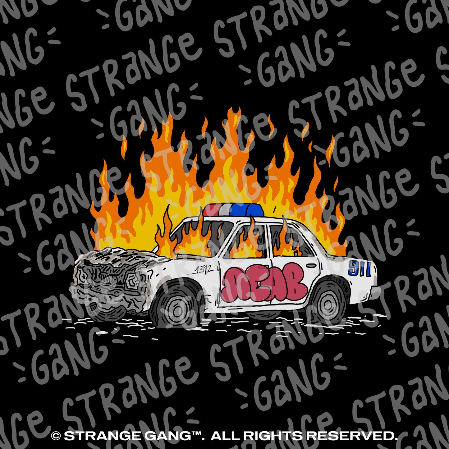 ACAB Police Car T-shirt