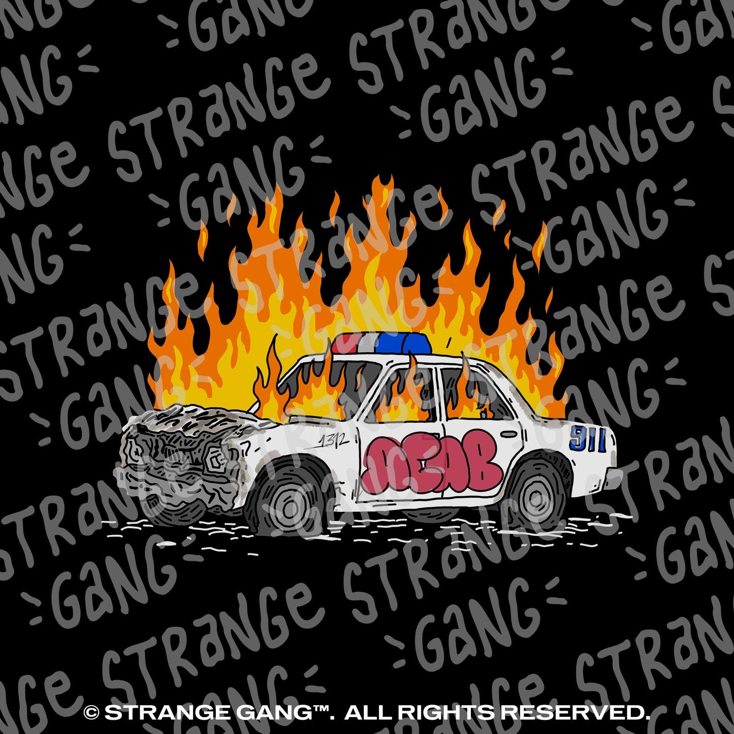 ACAB Police Car Hoodie