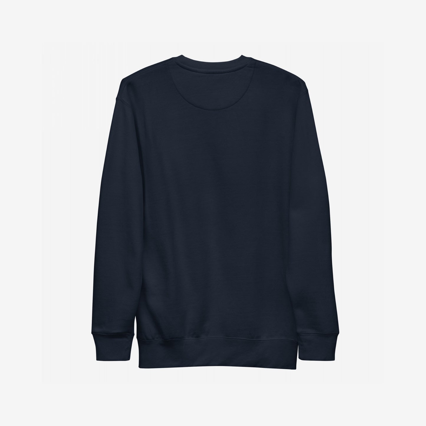 Chicago No Kings Flag Hoodie & Sweatshirt: A plain, long-sleeved, navy-blue crewneck sweatshirt, symbolizing Chicago pride and anti-authoritarian spirit, perfect for those championing justice and community empowerment.