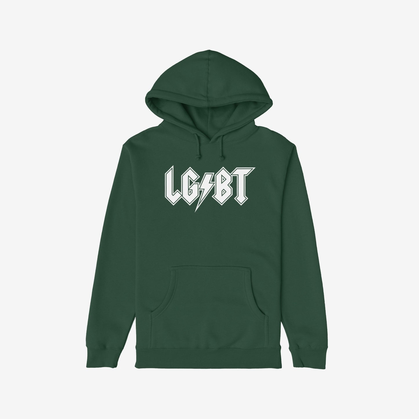 LGBTQ Rocks Hoodie Dark Green by Strange Allies