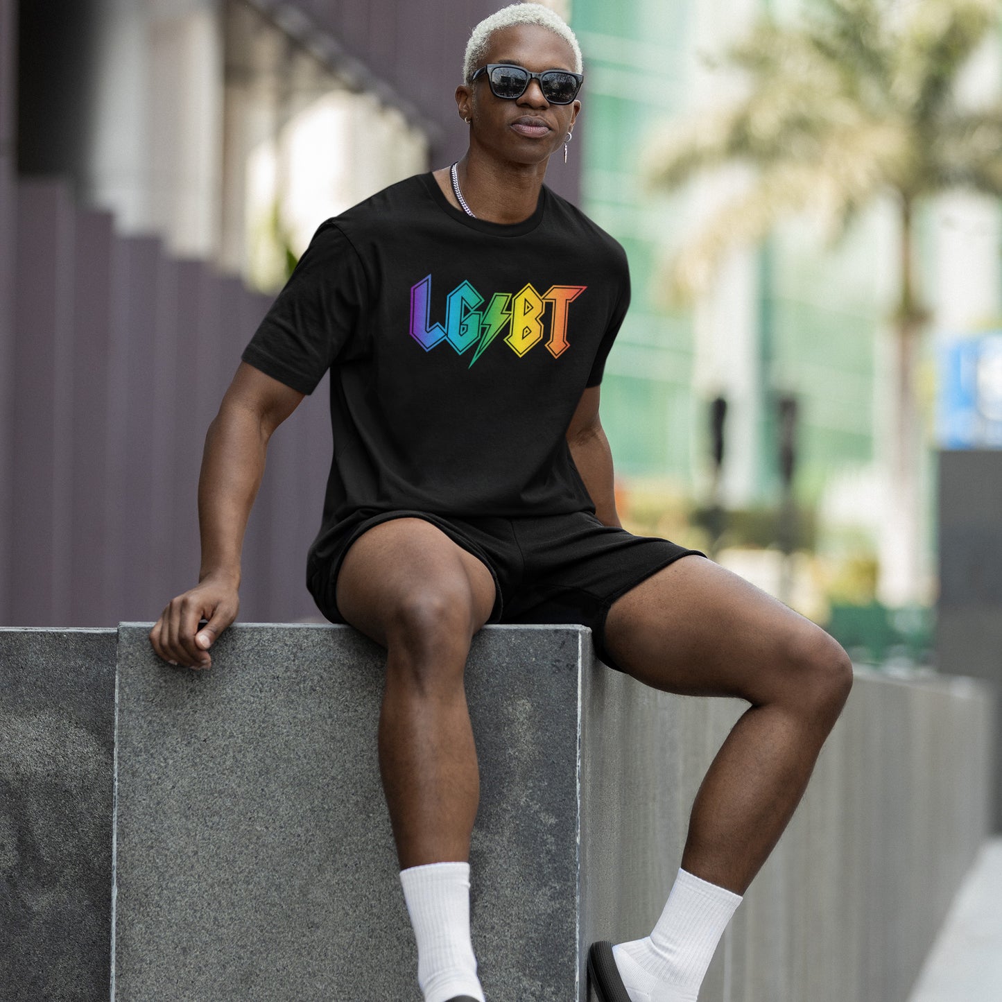 LGBTQ Rocks T-shirt by Strange Allies