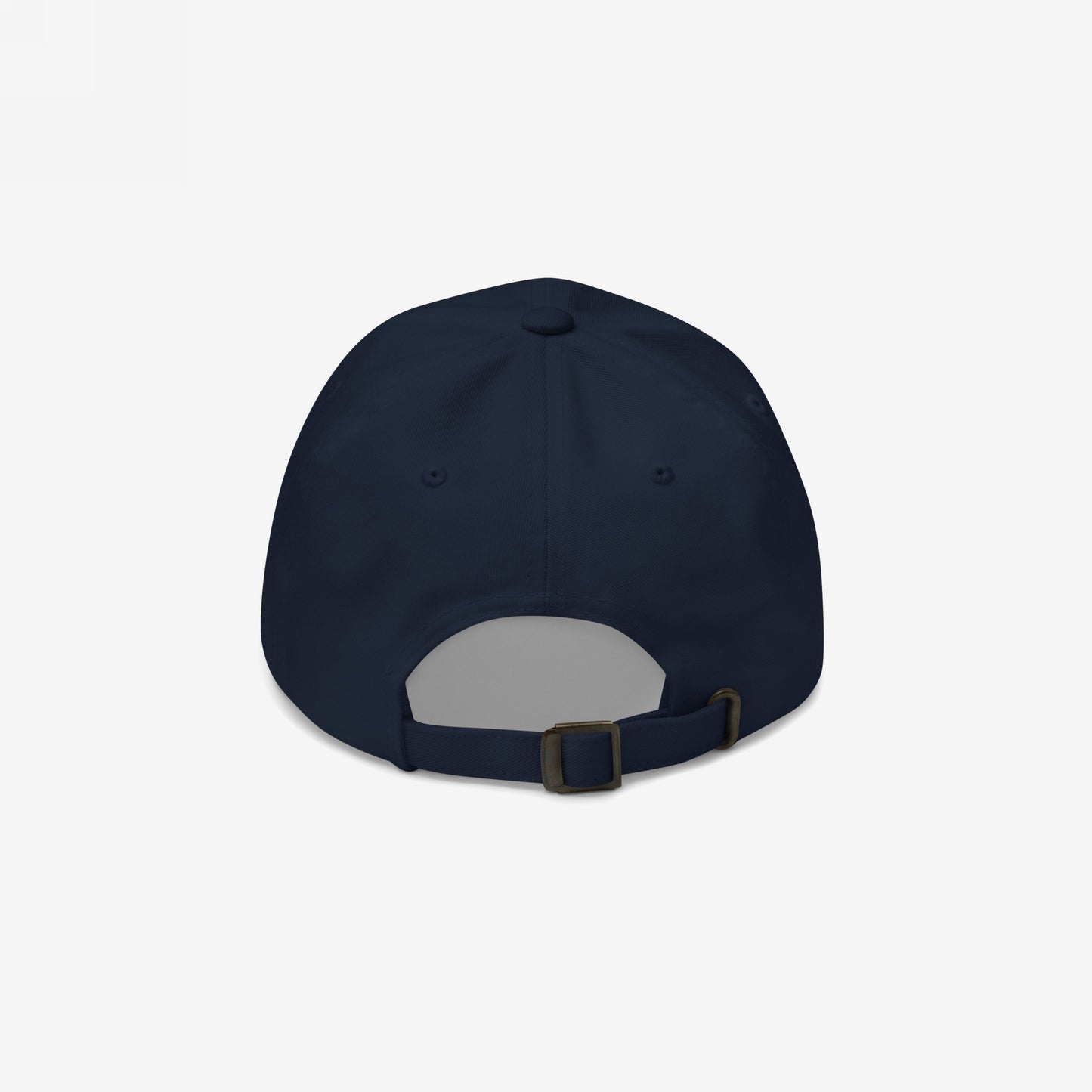 Back view of the Morons Are Grifting America Hat with adjustable strap, metal buckle, ventilation eyelets, and top button, embodying a bold political statement in line with the store's advocacy for equality.