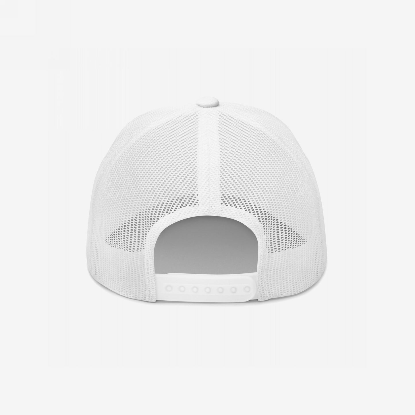 The Overreacting Hat features a plain white mesh back with an adjustable snap-back closure, embodying a progressive spirit against political gaslighting, ideal for activists and truth-tellers.