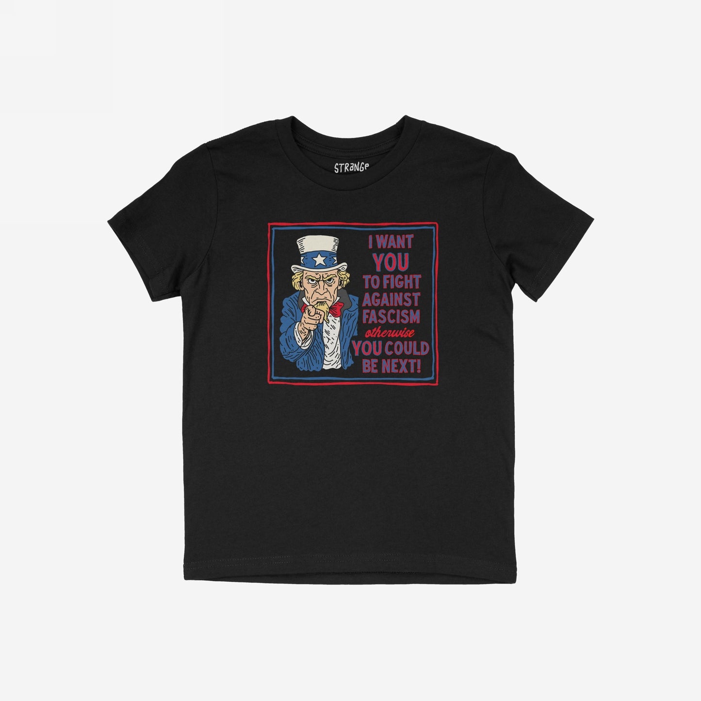 Anti Fascist Uncle Sam Kids T-shirt
