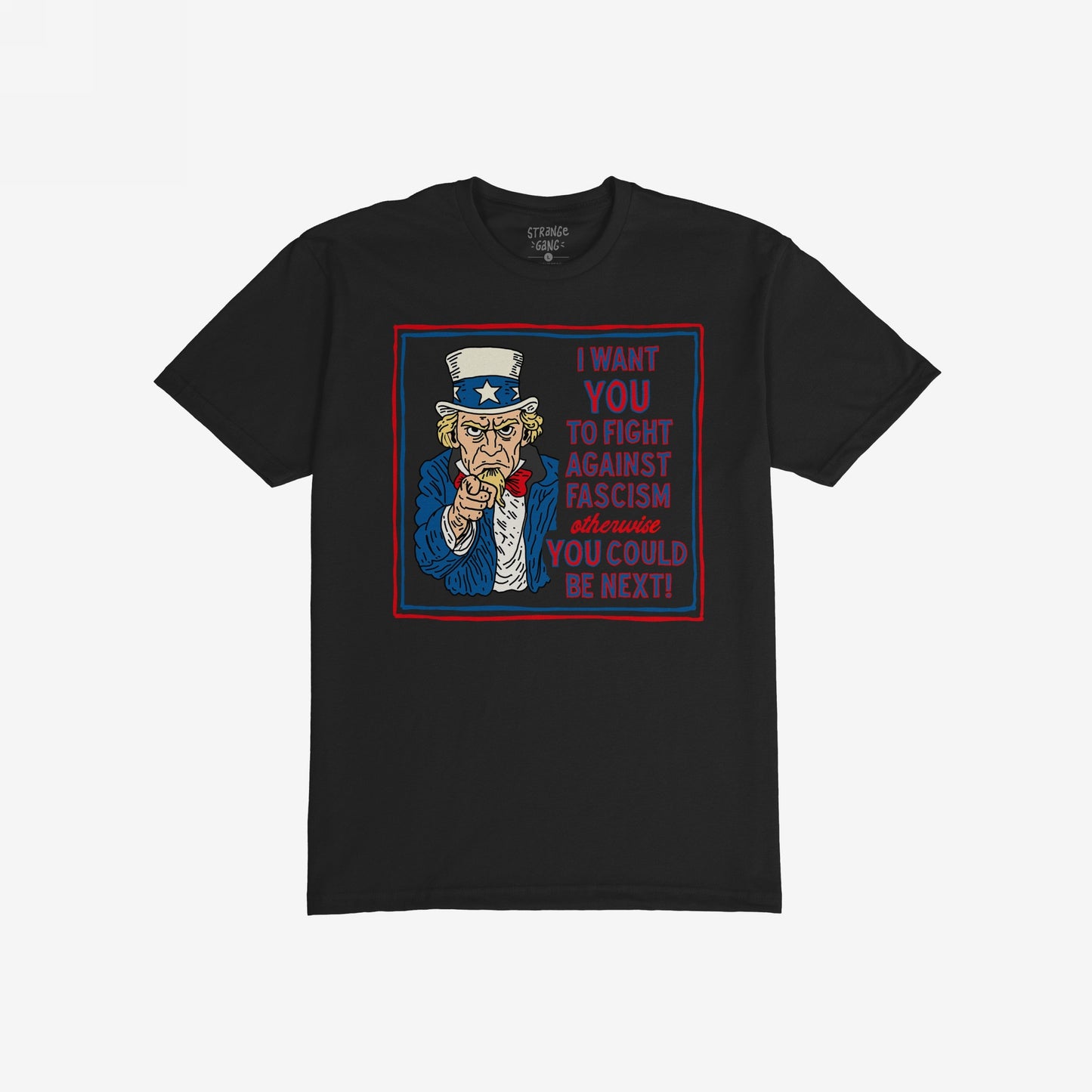 Anti Fascist Uncle Sam T-shirt