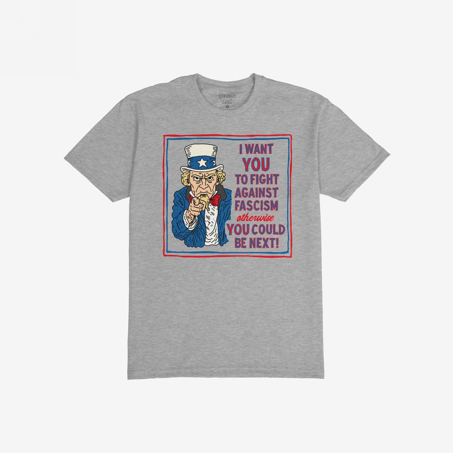 Anti Fascist Uncle Sam T-shirt