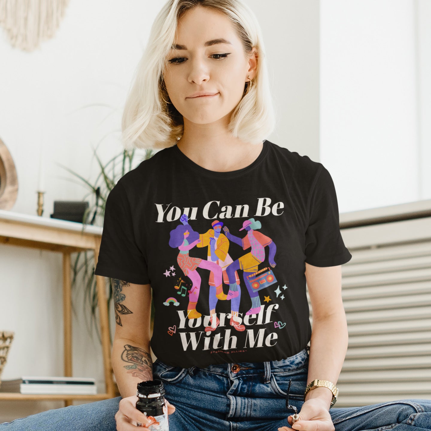 Be Yourself T-shirt by Strange Allies