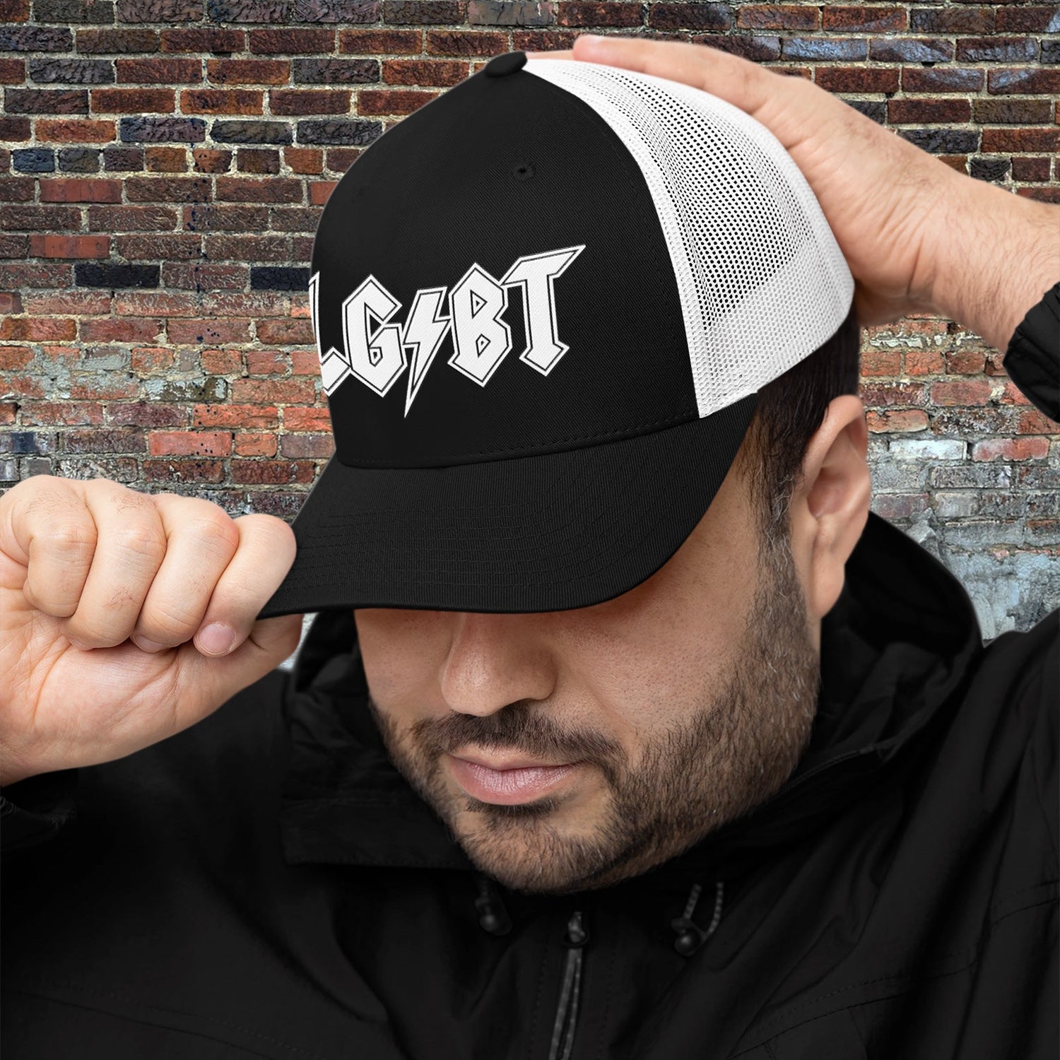 LGBTQ Rocks Trucker Hat by Strange Allies