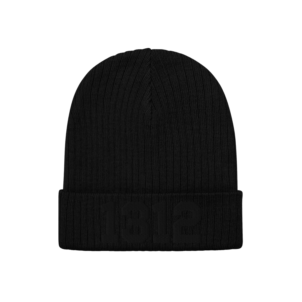 1312 ACAB Hat: A black rib-knit beanie featuring a subtle 1312 on the brim, symbolizing resistance and accountability. Perfec