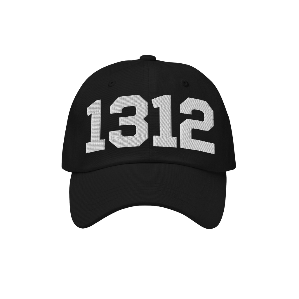 1312 ACAB Hat featuring bold 1312 in white block letters on a black cap, symbolizing protest and accountability, aligning wit