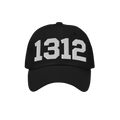 1312 ACAB Hat featuring bold 1312 in white block letters on a black cap, symbolizing protest and accountability, aligning wit