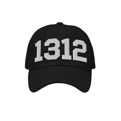 1312 ACAB Hat featuring bold 1312 in white block letters on a black cap, symbolizing protest and accountability, aligning wit