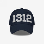 Navy blue 1312 ACAB Hat with bold white embroidery, embodying protest and accountability.
