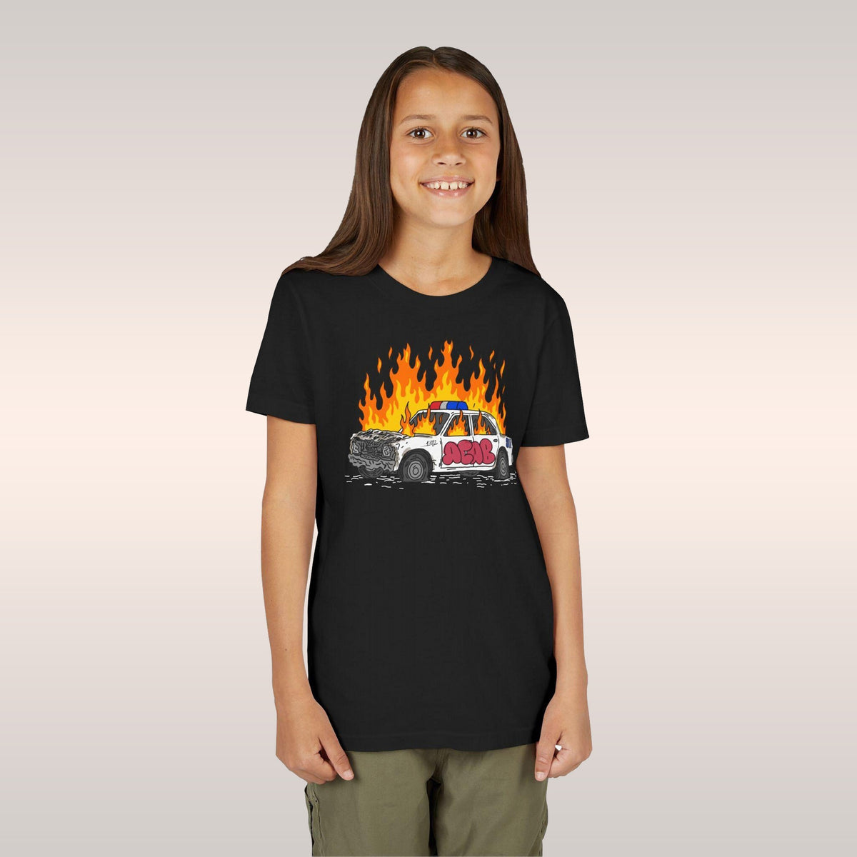 ACAB Police Car Kids T-shirt