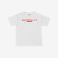 Addicted To Love / Drugs Women's Baby Tee, featuring a bold statement with LOVE struck through in red, embodies candid self-expression and humor. Perfect for those embracing authenticity and societal critique.