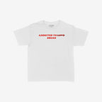 Addicted To Love / Drugs Women's Baby Tee, featuring a bold statement with LOVE struck through in red, embodies candid self-expression and humor. Perfect for those embracing authenticity and societal critique.