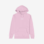 Light pink Alcohol Infused Hoodie with drawstring hood, ribbed cuffs, and kangaroo pocket, featuring ALCOHOL INFUSED. text on chest, embodying bold, unapologetic style for confident, expressive individuals.