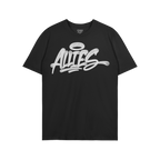 Allies Handstyle T-shirt featuring a bold, graffiti-inspired ALLIES logo and halo graphic, reflecting themes of solidarity an