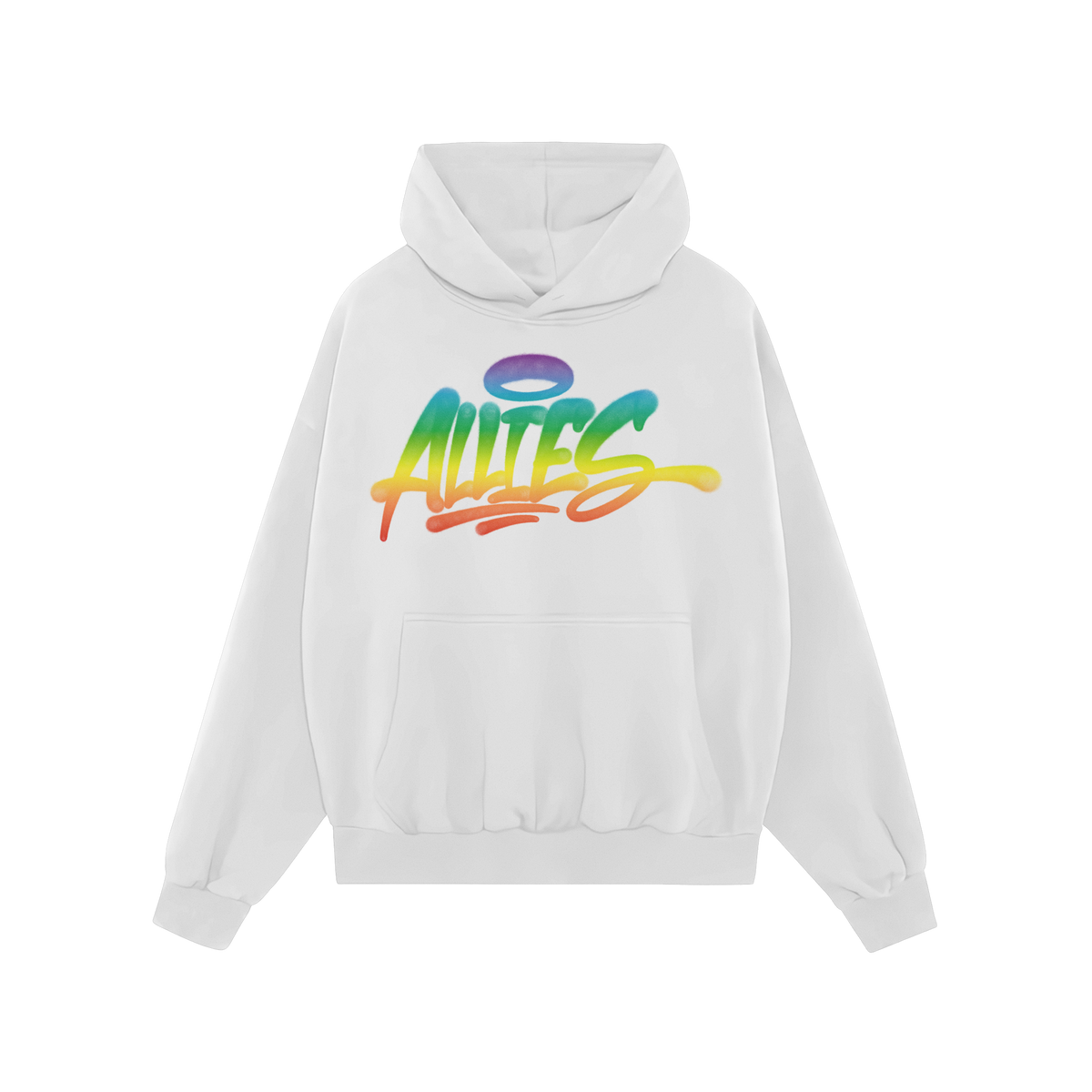 Allies Rainbow Handstyle Hoodie