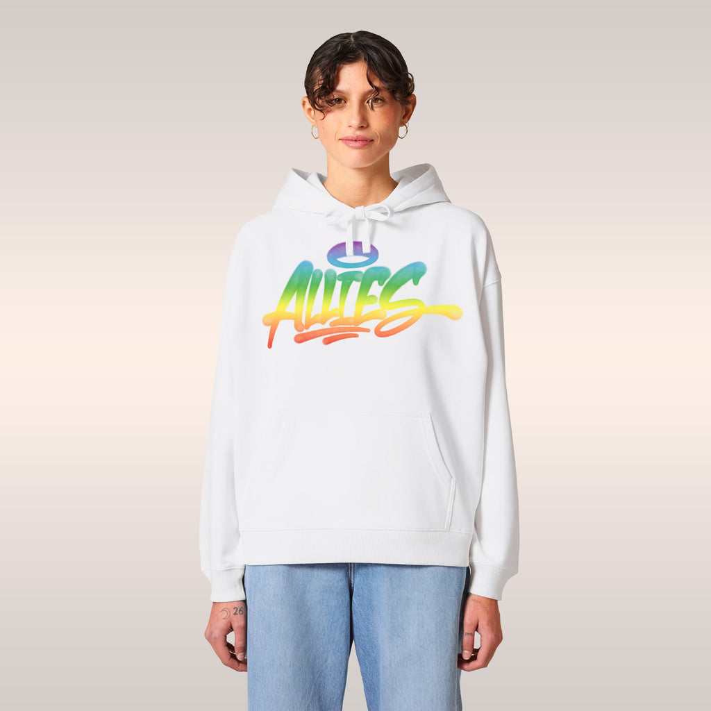 Allies Rainbow Handstyle Hoodie