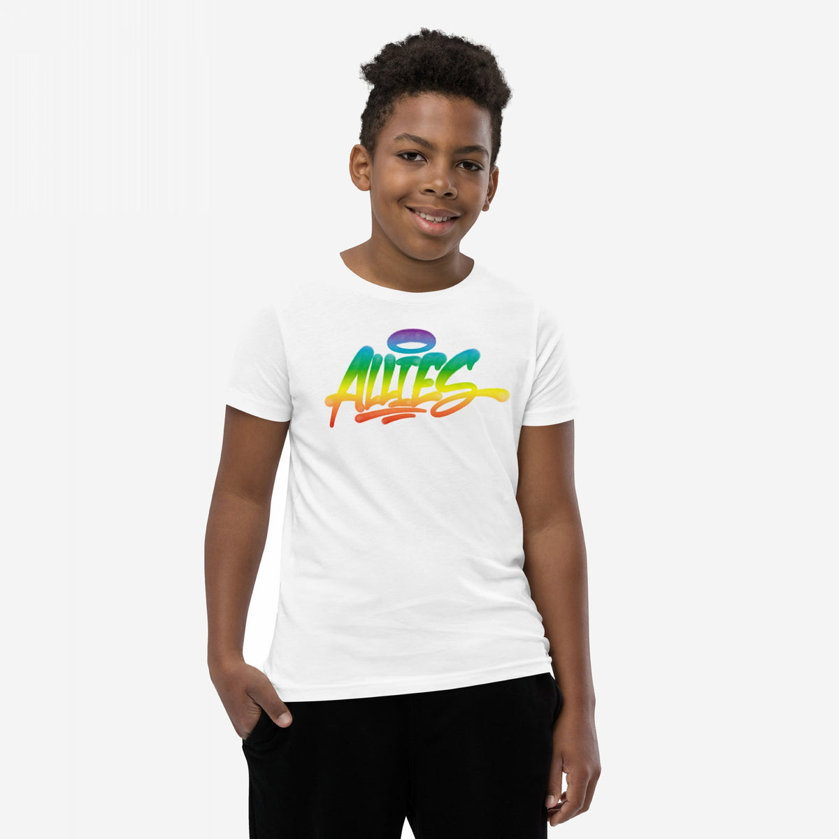 Allies Rainbow Handstyle Kids T-shirt