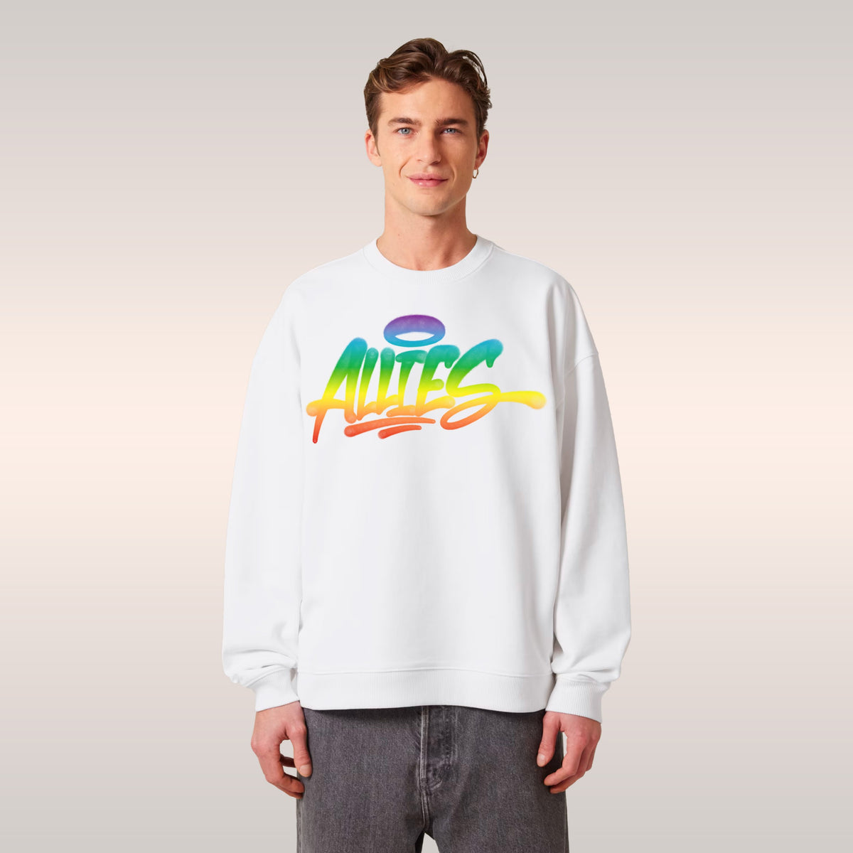 Allies Rainbow Handstyle Sweatshirt
