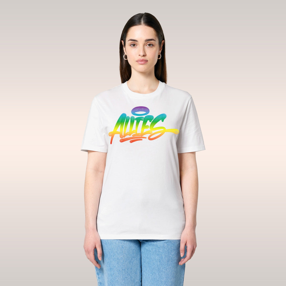 Allies Rainbow Handstyle T-shirt