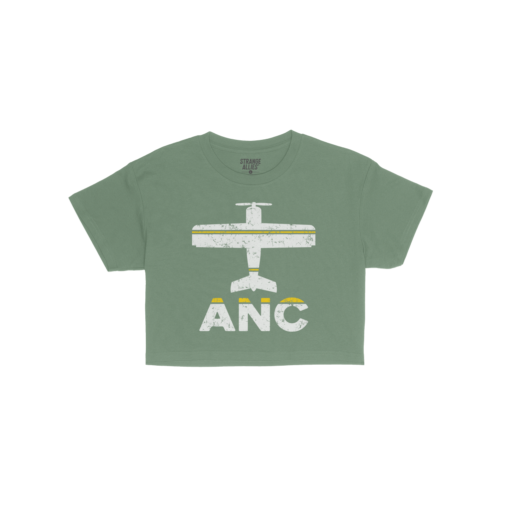 Anchorage ANC Airport Crop Top