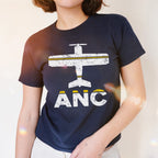 Anchorage ANC Airport Women's Baby Tee