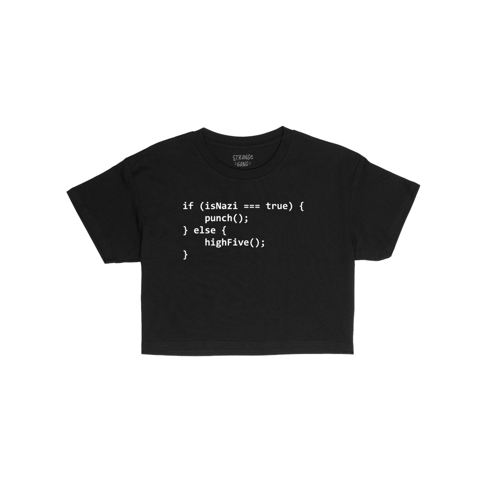 Anti-Fascist Axiom Crop Top
