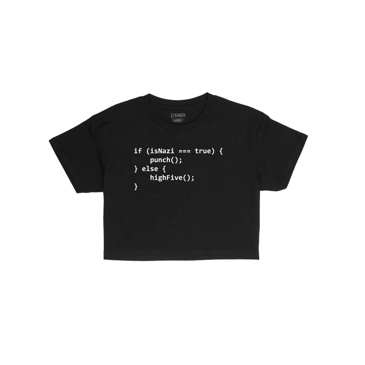 Anti-Fascist Axiom Crop Top