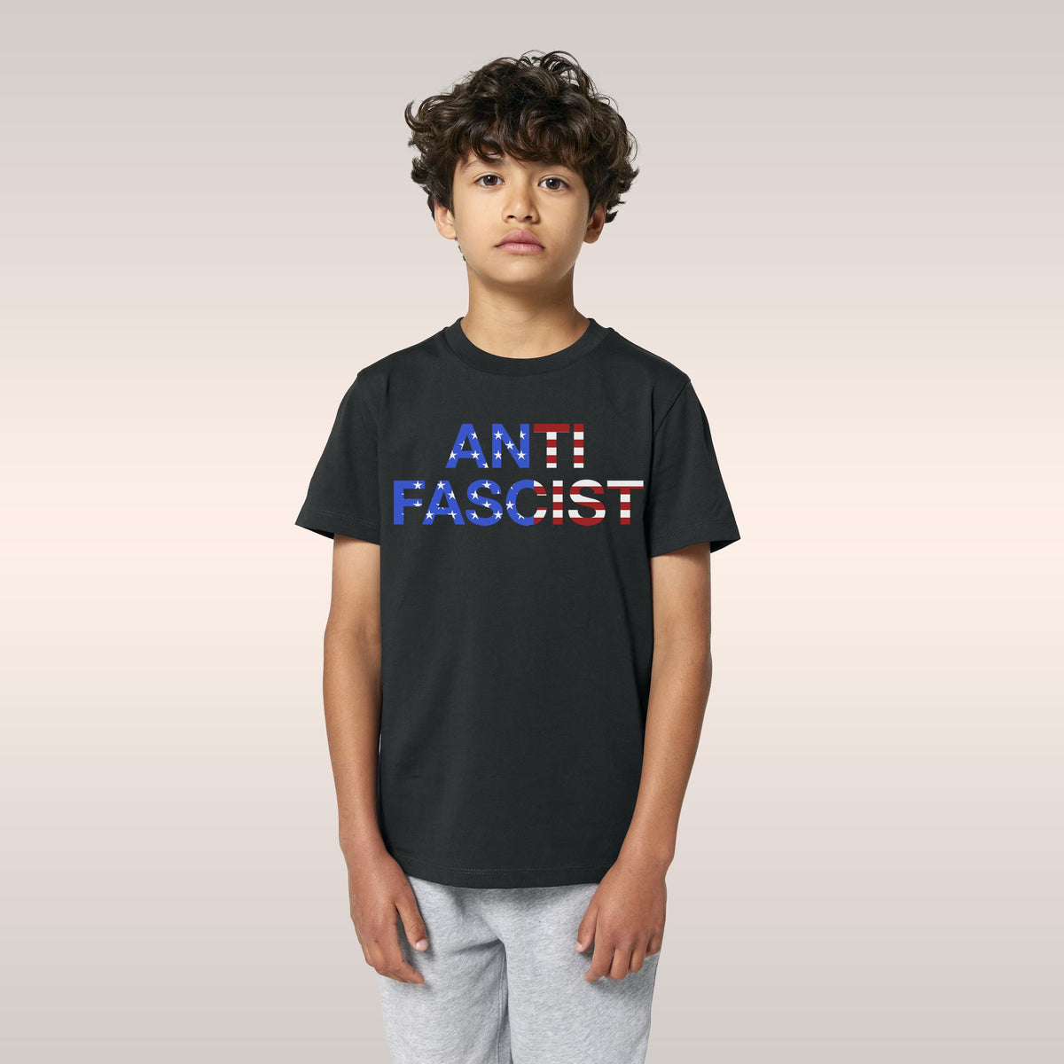 Anti-Fascist USA Classic Kids T-shirt