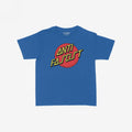Anti-Fascist Women's Baby Tee featuring bold graphics: a red circle with ANTI FASCIST and POWER TO THE PEOPLE text, embodying rebellious, anti-fascist sentiment and skate culture.