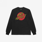 The Anti Fascist Shirt features a black long-sleeve T-shirt with a bold graphic: a red circle and slanted yellow ANTI FASCIST text above Power to the People, embodying street-level resistance.