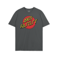 Anti Fascist Shirt featuring a bold graphic, with ANTI FASCIST in yellow across a red circle, and POWER TO THE PEOPLE below. 