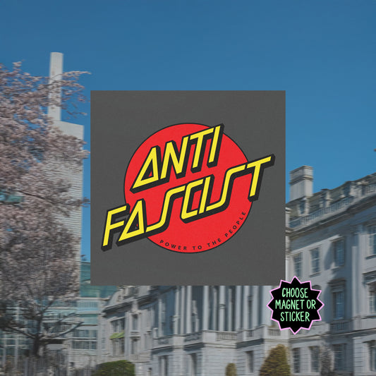 Anti Fascist Sticker & Magnet