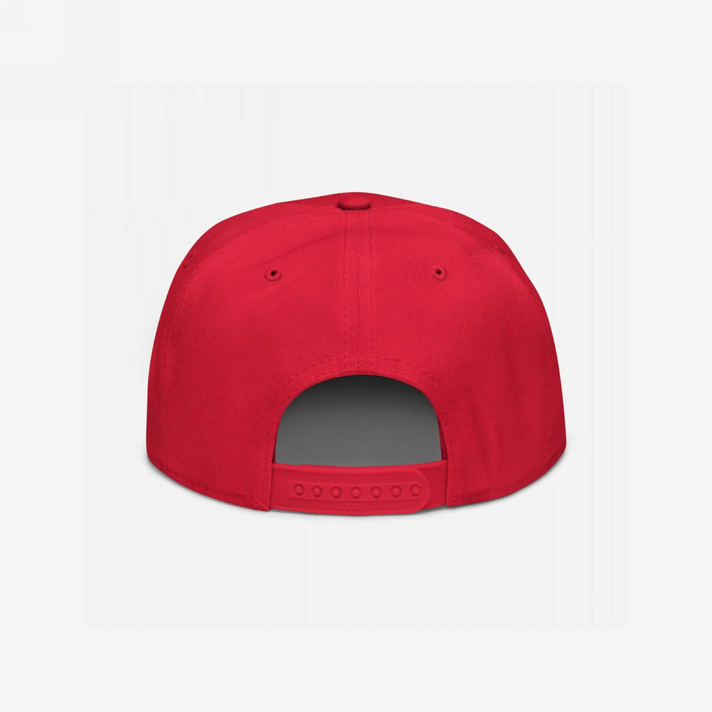 Anti-Fascist Classic Hat with a snapback design, showcasing a six-panel structure, two side ventilation eyelets, a top button, and an adjustable plastic snap closure for a perfect fit.