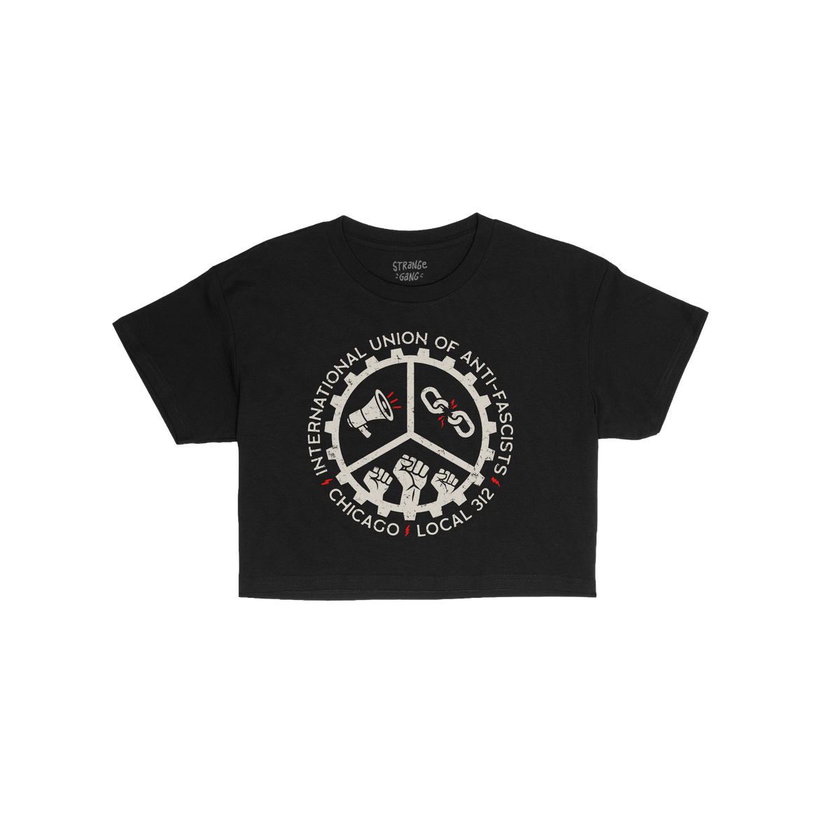 Custom Anti-Fascist Union Crop Top