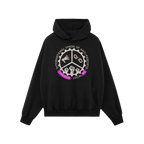 Custom Anti-Fascist Union Hoodie featuring a circular logo with megaphone, broken chains, and fists, alongside customizable c