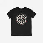 Brooklyn Anti-Fascist Union T-shirt featuring a circular gear graphic with a megaphone, broken chain, and raised fists, encircled by “International Union of Anti-Fascists, Brooklyn • Local 718” text.