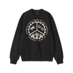 Chicago Anti-Fascist Union Hoodie & Sweatshirt featuring a gear wheel with a megaphone, broken chain, and fists, encircled by