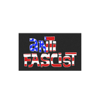 Anti Fascist USA Sticker & Magnet design features the U.S. Capitol with “ANTI FASCIST” in American-flag styled letters, e