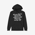 Black pullover Anti-Racist Shirt hoodie with a kangaroo pocket and drawstring hood, featuring the bold slogan: If you don’t wanna be called racist don’t do racist shit in large white script.