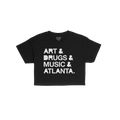 Atlanta Art Drugs Music Crop Top