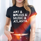 Atlanta Art Drugs Music Women's Baby Tee