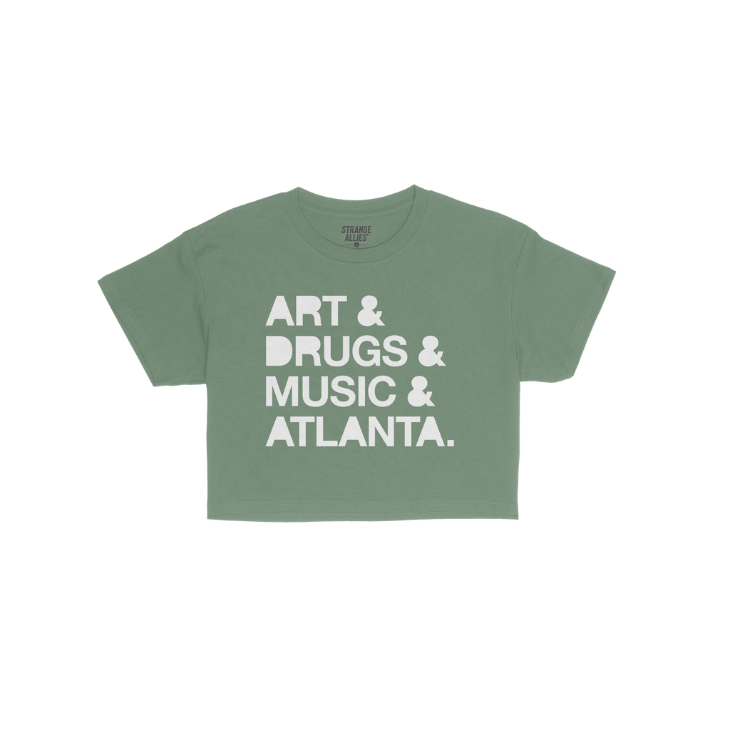 Atlanta Art Drugs Music Crop Top