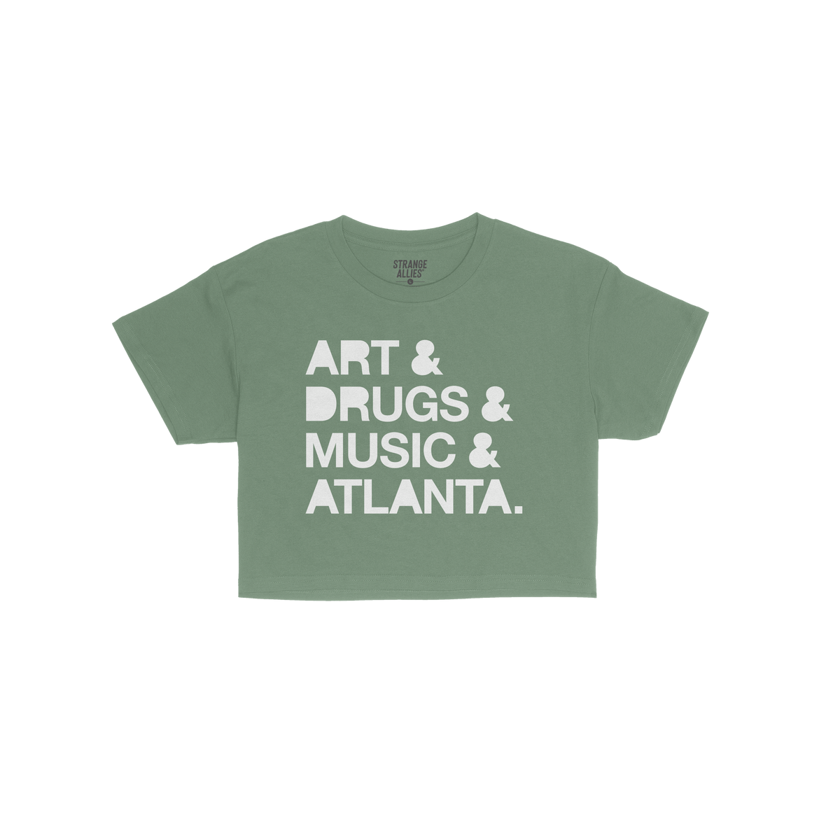 Atlanta Art Drugs Music Crop Top