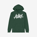 Atlanta Handstyle Hoodie featuring a graffiti-style Atlanta graphic across the chest, with a kangaroo pocket and drawstring hood. Celebrate ATL pride with this bold, expressive design.