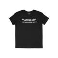 The Be Careful Shirt features bold white text on a black T-shirt, conveying a powerful message against authoritarianism.